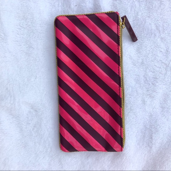 M·A·C Cosmetics Pink & Purple Striped Marching Band Epaulet Makeup Bag Pouch - Picture 3 of 4